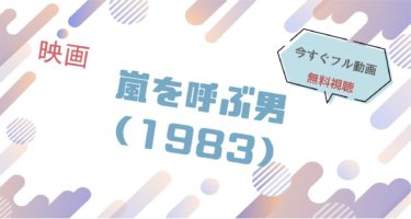 映画｜嵐を呼ぶ男（近藤真彦）のフル動画を無料視聴する方法