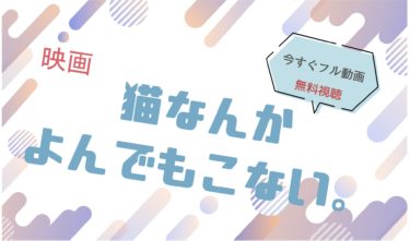 映画『猫なんかよんでもこない』の動画をフルで無料視聴できる配信サイト